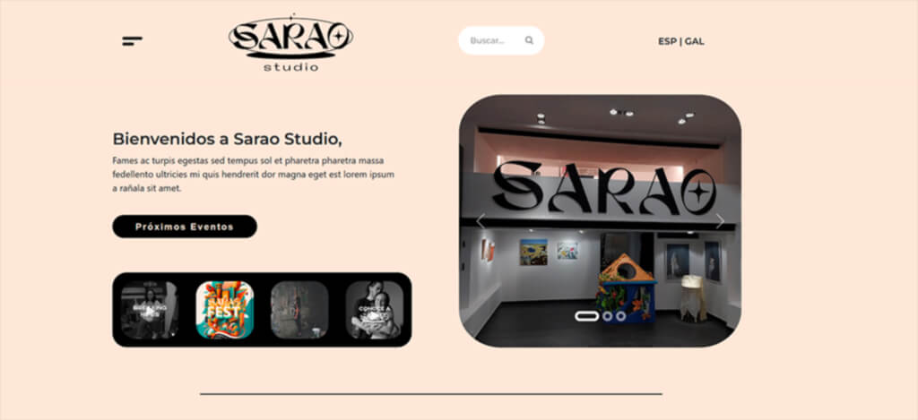 Web de Sarao Studio